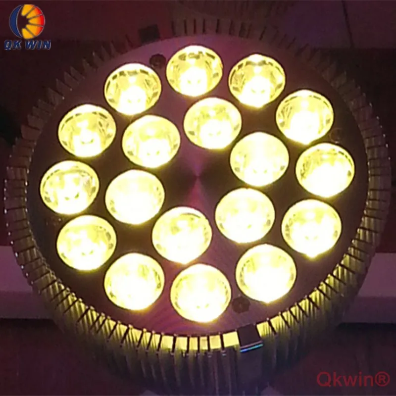 4 шт. 18x3 Вт Led PAR свет светодиодный осветительный прожектор для внутреннего выращивания зеленого дома гидропоники системы