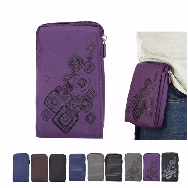 US $3.84 New Big Mobile Phone Bag For Multi Phone Model Hook Loop Belt Pouch Holster Bag Pocket Outdoor Army