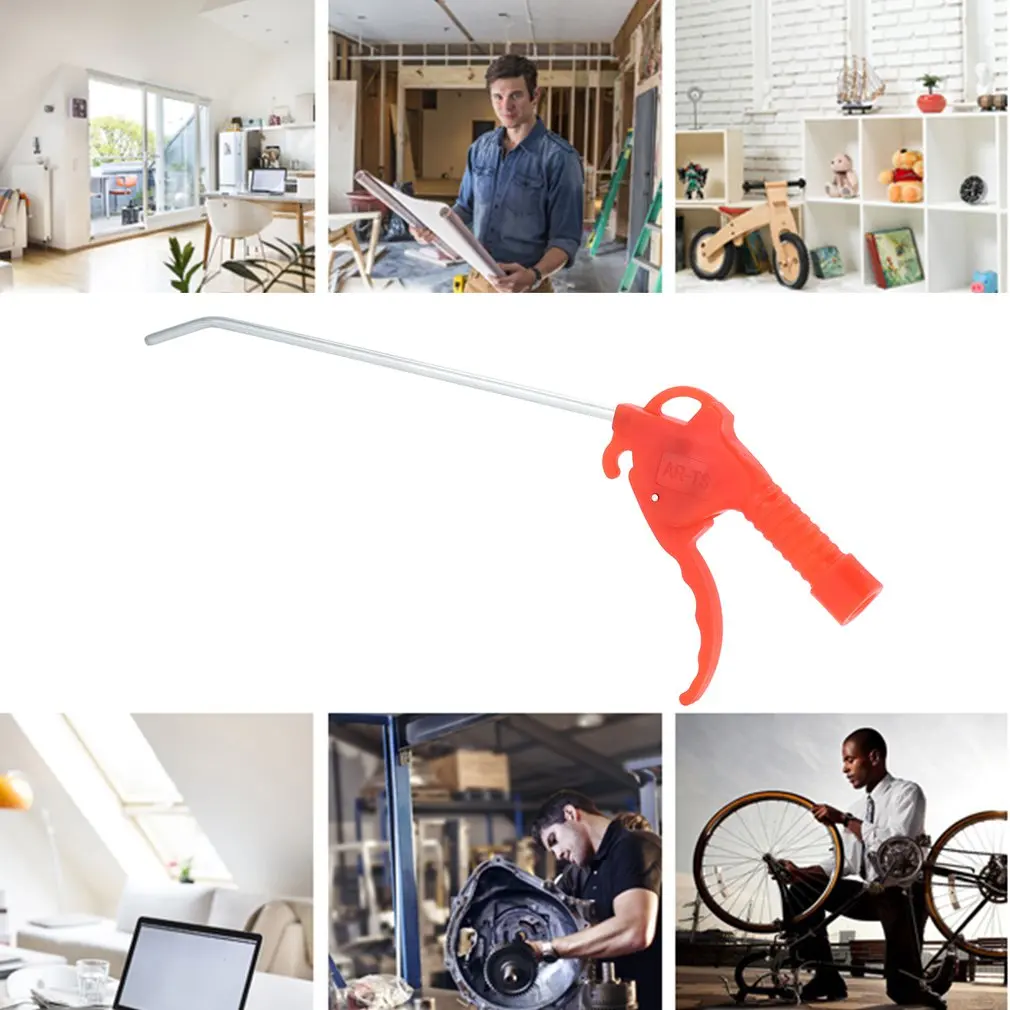 

Multi-purpose Long Air Spay Gun Compressor Duster Plastic Air Blow Gun Air Duster Cleaning Handy Tools For Home Industrial Use
