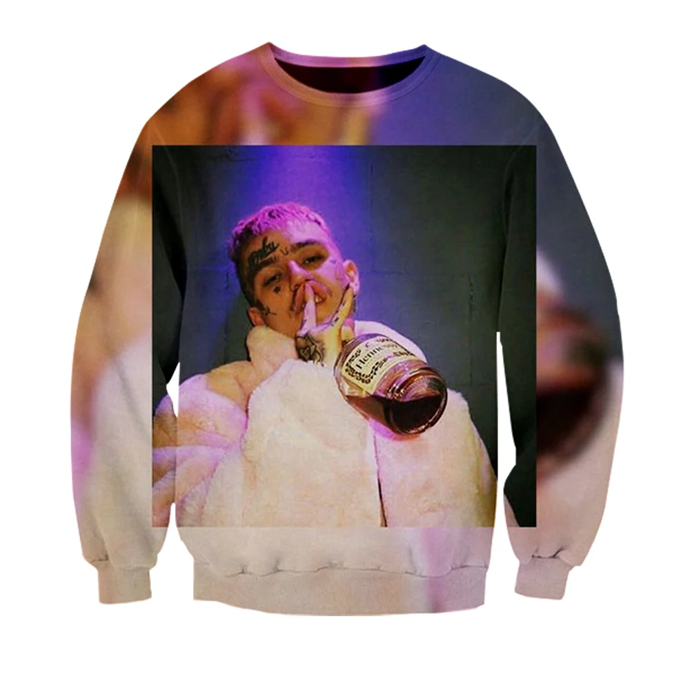 Long sleeve Lil Peep Sweatshirts Mens Hip Hop Sweatshirt Tops Tracksuit Hoodies Collar Man's Male Streetwear Hot Clothing Hodies