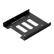 Adaptador de 2.5 polegadas para ssd hdd, suporte de montagem de metal para doca e disco rígido ssd desktop pc