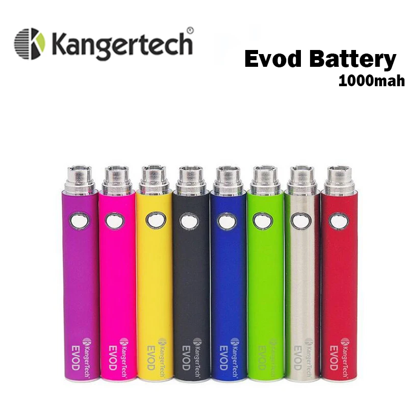 

5pcs/lot Kanger Evod battery 1000mAh Work with Evod/ T2 /T3s/ MT3S / Protank/Aerotank series