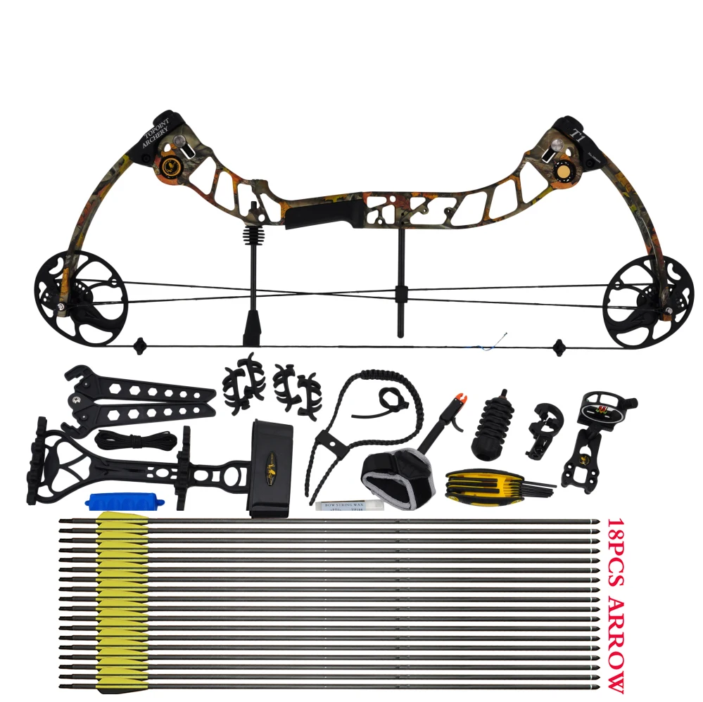 Topoint Archery Compound bow package,T1,CNC milling Bow Riser,19 30in