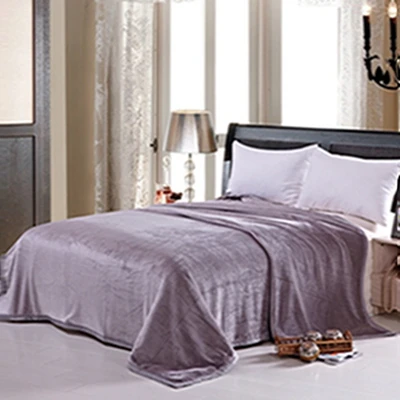 Фланелевое плотное теплое спальное одеяло, супер мягкое, всесезонное, Двухслойное полотенце, диван, кровать, самолет, путешествия, однотонное одеяло с принтом - Цвет: 5