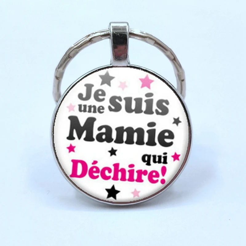 Fashion Quote I Am A Mistress Who Dechire key chain jewelry merci maitresse Glass Cabochon Keyring Gift for Women Pendant - Цвет: Silver