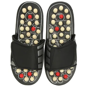

One Pair Foot Massage Shoes Man And Women Rotating Foot Acupuncture Healthy Relaxation Slipper Sandals Reflex Stress