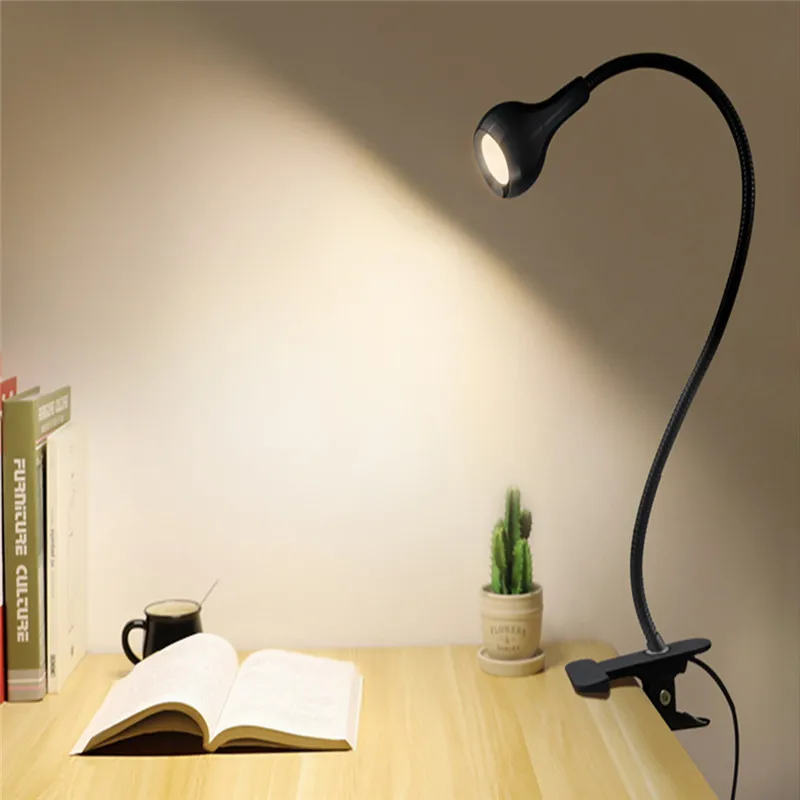  Flexible LED Table lamp USB Desk Holder Clip Bed Study Reading Book Feeding Bulb spotlight apex leg