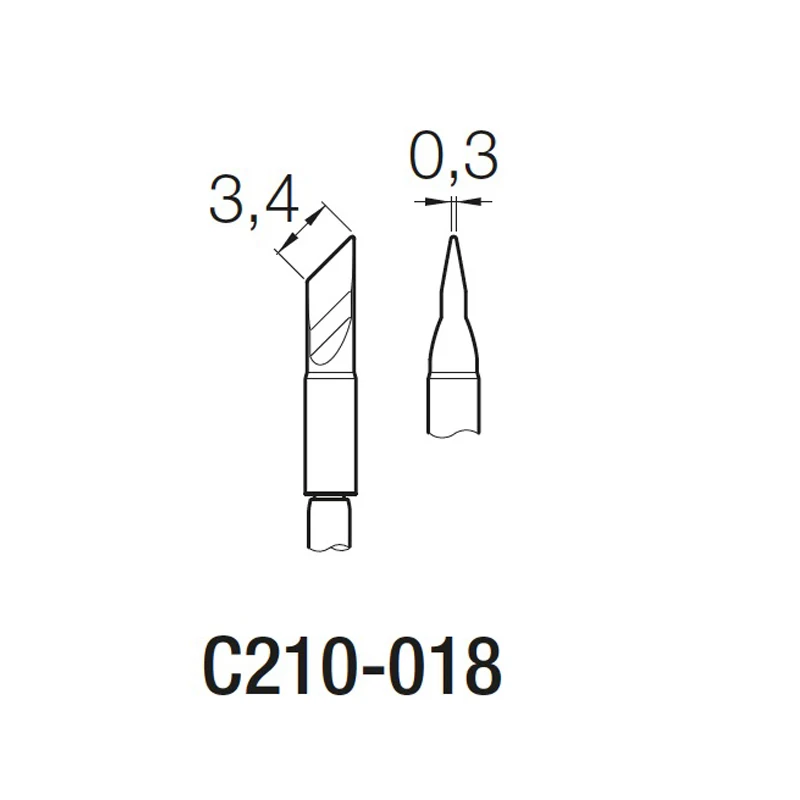 C210-018 Soldering Tip iron head c210018 for Pencil JBC T210-A T210-NA T210-PA | Инструменты