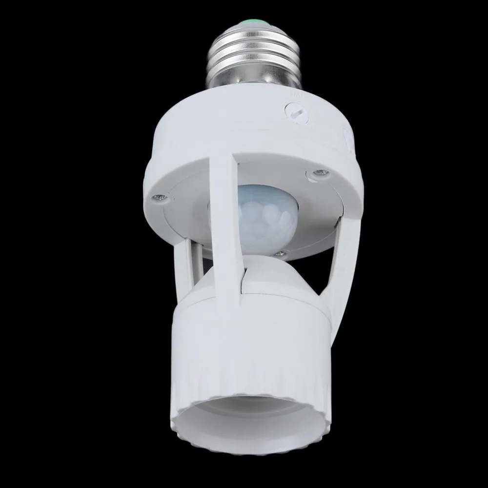 E27 Plug 360 градусов ПИР Индукционная движения Сенсор инфракрасный детектор движения Сенсор лампочки переключатель гнездо базы держатель