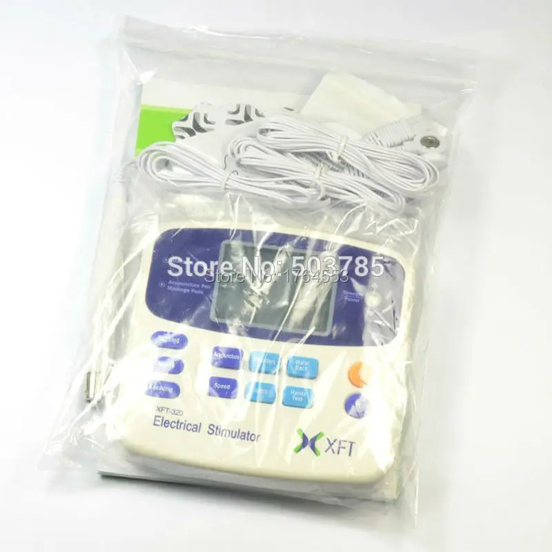 Dual Tens Machine Digital Massage XFT-320A +4 Pads+ Accupuncture Pen Low Frequency Therapeutic Stimulator Body Slimming Massager-6