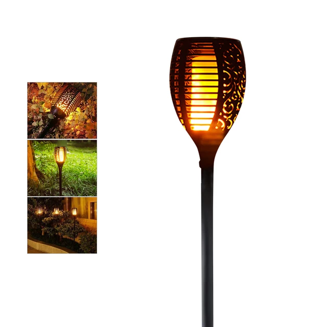 Solar Led Flame Lamps Waterproof Flicker Effect Torch Solar Led Flame Lamps Waterproof Flicker Effect Torch Lights Indoor Fire Light Bulbs Outdoor