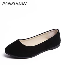 JIANBUDAN Frauen flache heels frühling sommer 2021 neue casual flache schuhe solide everyday schuhe Ballett flache schuhe größe 35-43