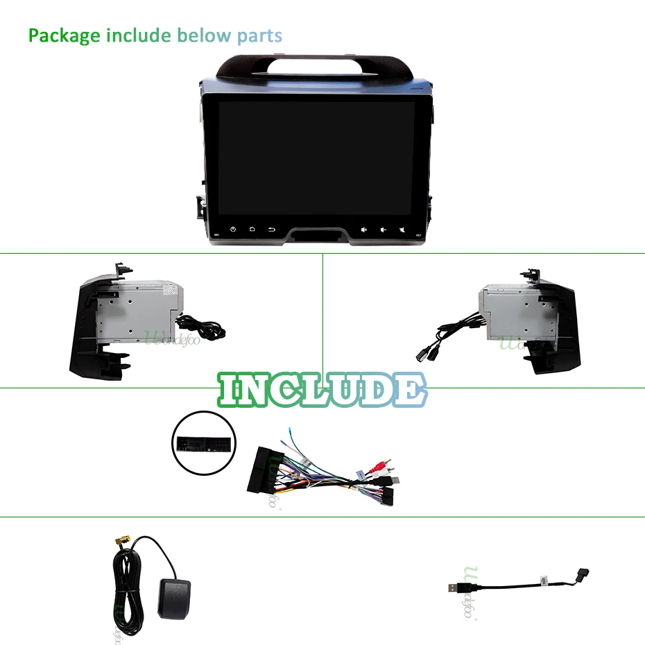 Clearance 9" 4G 64G Android 9.0 DSP IPS AV Output CAR DVD PLAYER For KIA sportage 2011-2015 GPS screen navigation stereo radio receiver 2