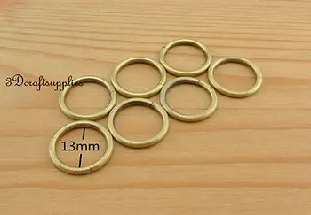 

metal O rings O-ring purse ring connector anti bronze 12 mm 1/2 inch 40pcs U123