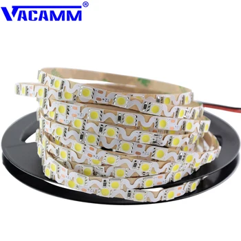 

Vacamm 5050/2835 SMD Folded Flexible LED Light 60leds/M White Super Bright For Letters Advertising Decoration 5M NEW Arrivel