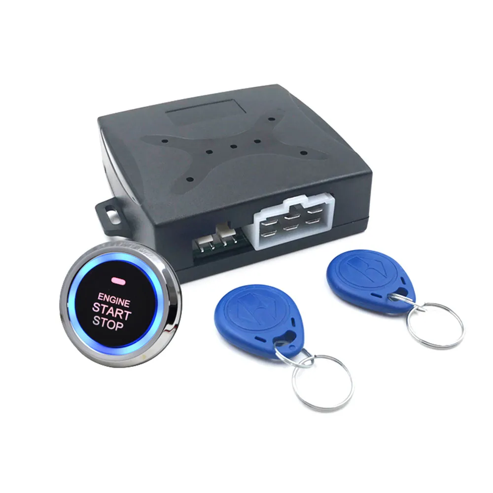 

Auto Anti-theft Alarm System Car Engine Push Start Button RFID Lock Ignition Starter Keyless Entry Start Stop Immobilizer DY272