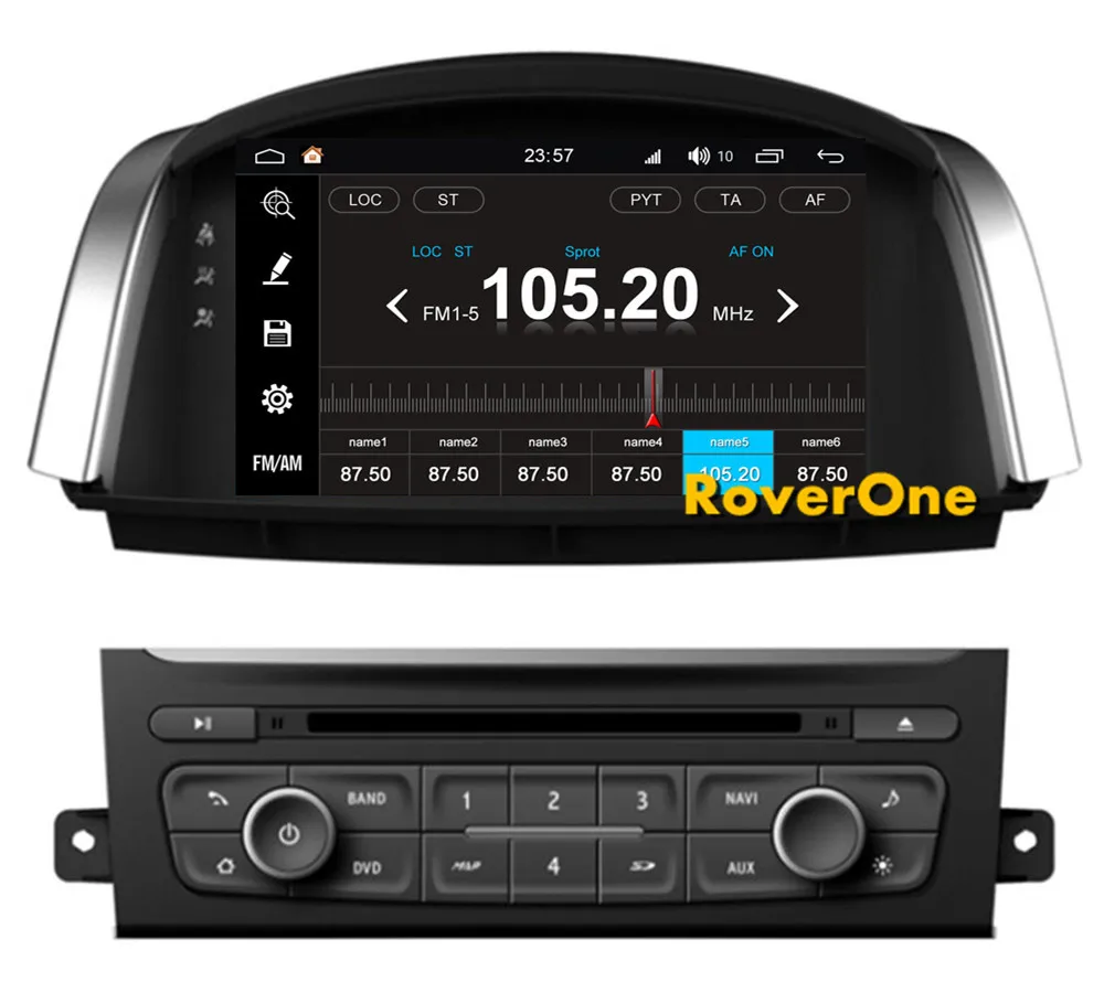 Sale RoverOne Android 8.0 Octa Core Car Radio DVD GPS For Renault Koleos Touchscreen Android Multimedia Player Head Unit Wifi 8
