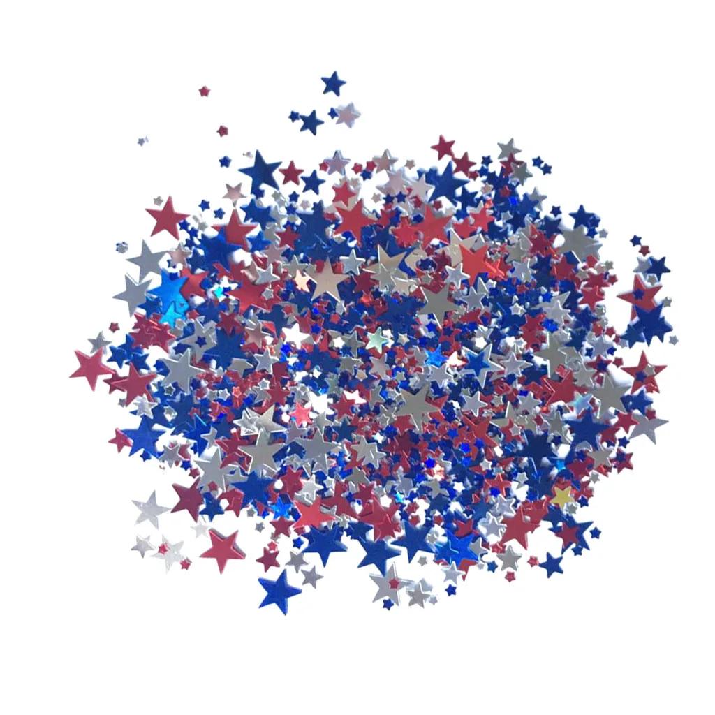 

Sprinkles Star Table Confetti USA 4th of July Scatter Wedding Party Decoration DIY Crafts Supplies