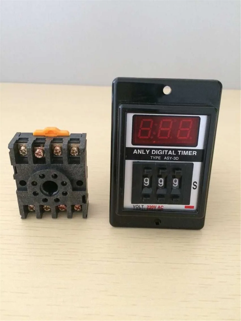 ASY-3D 1-999 Minute 8 Pins AC 110V Power on Delay Timer Time Relay