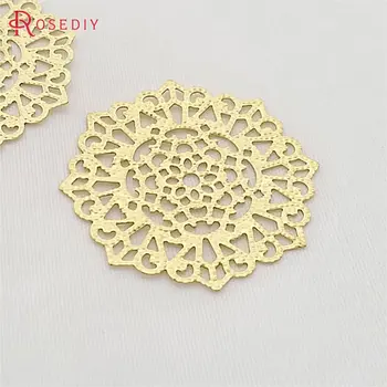 

(30304-2)20PCS 31MM Not plated color Brass Decorative Spacer Diy Jewelry Findings Accessories Wholesale