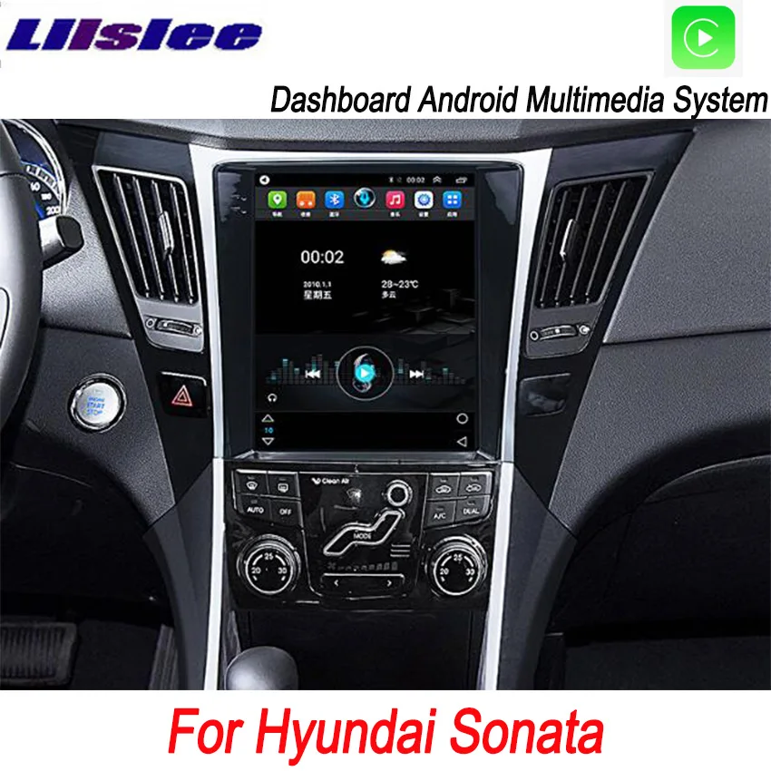 Liislee 2 din Android для hyundai Sonata большой экран Автомобильный мультимедийный плеер gps навигация Видео Радио Bluetooth