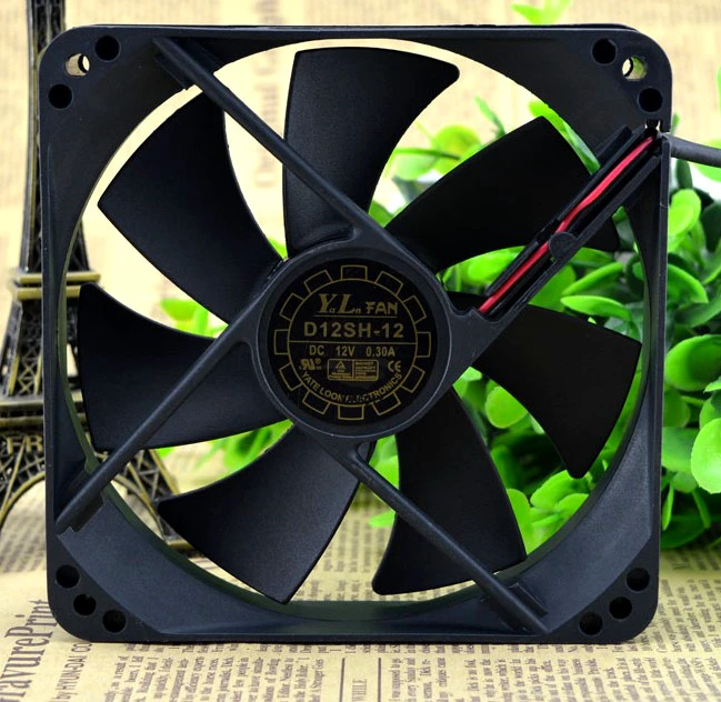 

SSEA New server cooling fan for Yate Loon D12SM-12 D12SH-12 12V 0.30A 120*120*25MM 12CM
