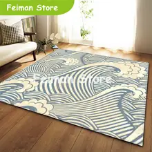 Скандинавские волнистые коврики с узором мягкие фланелевые коврики для гостиной Детская комната Противоскользящий большой детский коврик для ползания ковер для гостиной