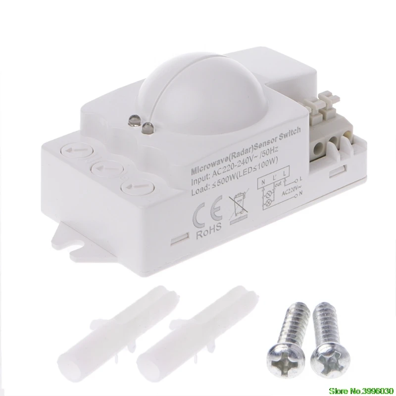 

AC220-240V Microwave Radar Sensor Switch for Panel Ceiling Light Entrance Stairs