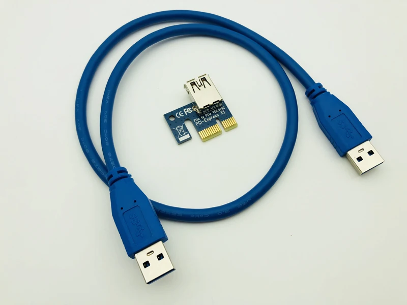 PCIE Riser Express 1X 4x 8x 16x Extender PCI Express Riser Card Adapter SATA to 4pin IDE Molex Power Supply for BTC Miner Mining