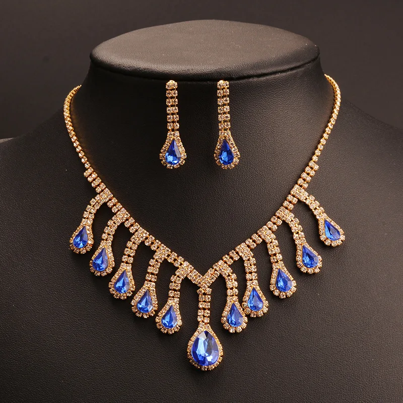 Jewelry & Accessories,Fashion Jewelry Sets. Bridal jewelry, Wedding jewelry, Crystal necklace earrings set