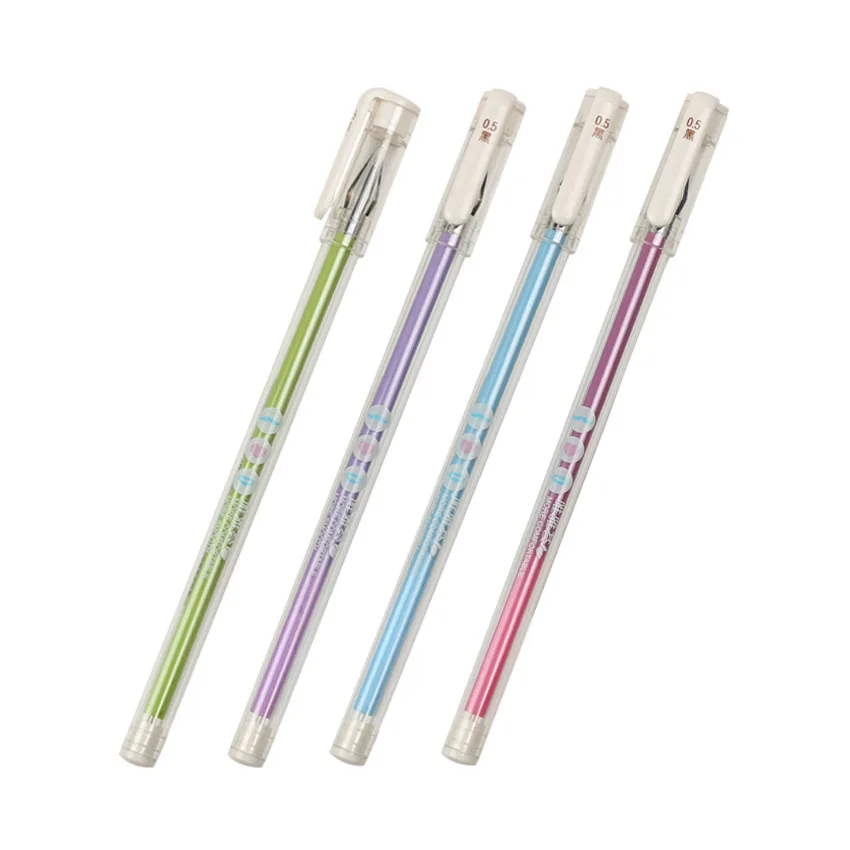 

Kawaii Creative Diamond Head Gel Ink Pen for Office School 0.5mm Carbon Sign Gel Pen Escolar Material G-9800
