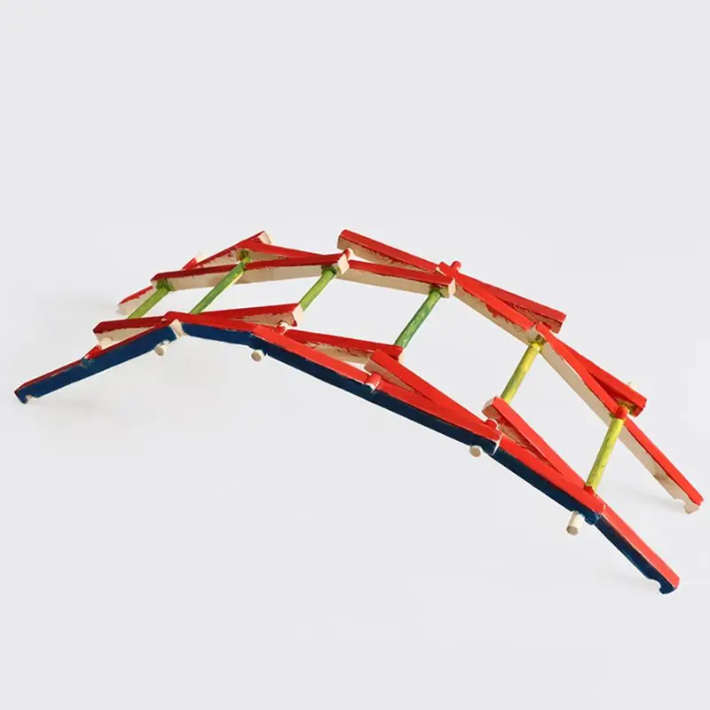 Деревянные DIY механизированный мост строительные наборы конструкторные модели Физика Эксперимент научный Детский DIY Развивающие игрушки