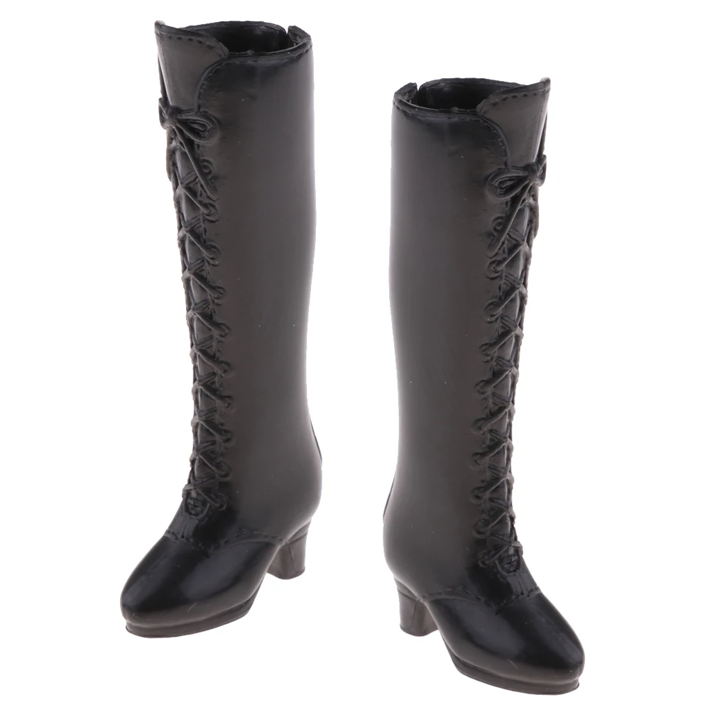 Fashion Plastic Boots Rainshoes Shoes for 12inch Doll for DOD Dollfie 1/6 BJD Doll Outfit Black Doll Clothing Accessories