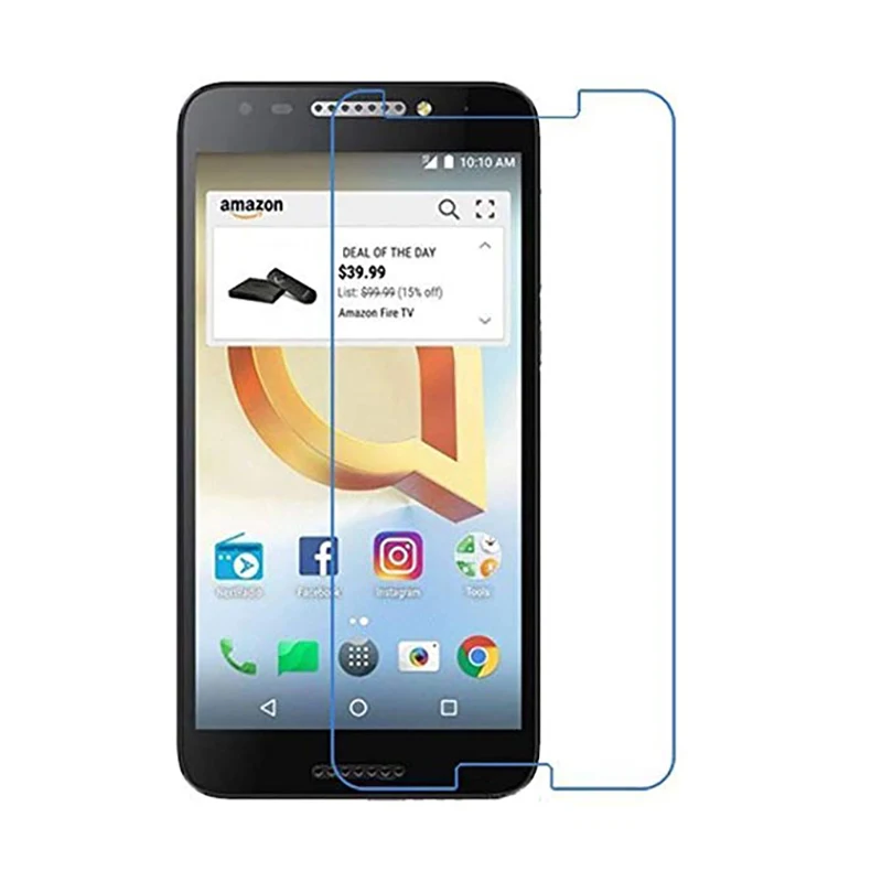 

2.5D Ultral Clear Tempered Glass Not Full Screen Protector Front Film for Alcatel A3 5046[DY] XL 9008D A30 Fierce Plus 7 2019