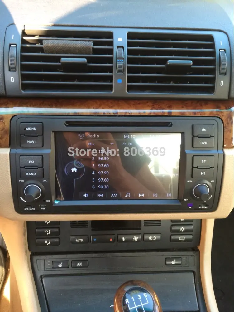 Sale German warehouse Capacitive screen HD 1Din 7inch Car DVD for BMW E46 318 320 car dvd gps M3 3series with Navi Radio BT+8G map 9