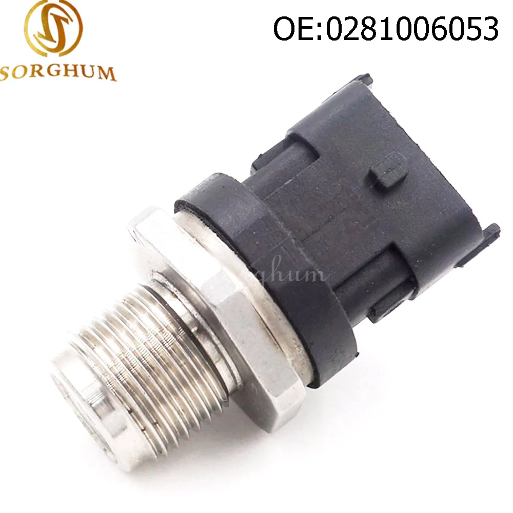 

0281006053 Fuel Rail Pressure Sensor For VOLVO MAN FIAT RENAULT IVECO CUMMINS 0281 002 937 0281002706 5297640