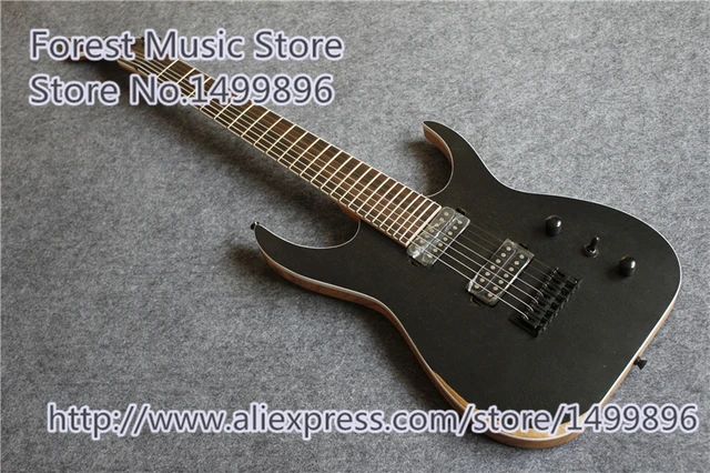 Cheap Hot Selling Blackmachine B7 Electric Guitars Matte Black Finish China Ash Body 7 String Guitar In Stock