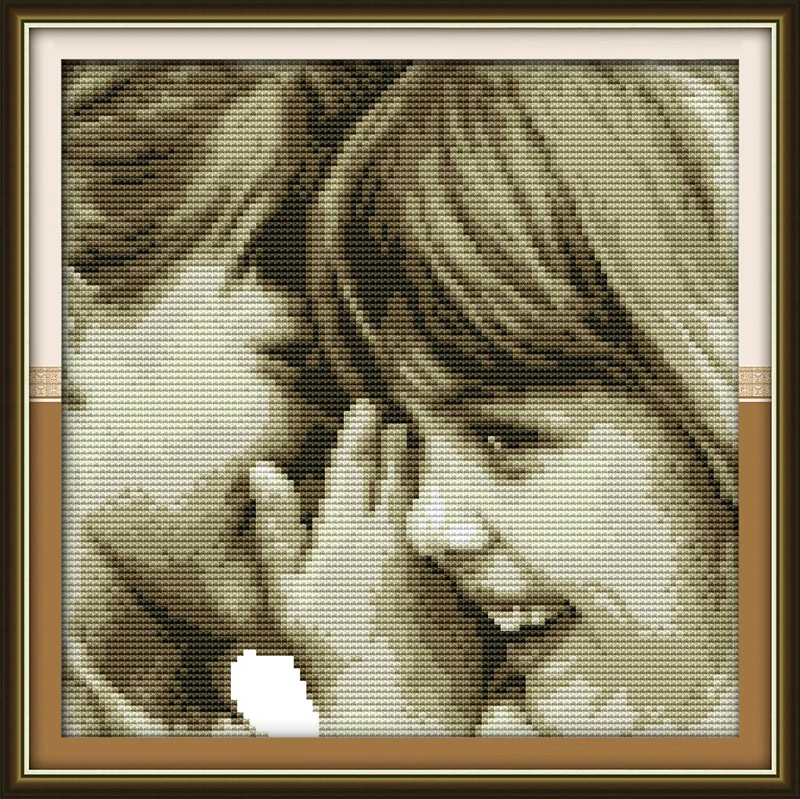 

Whisper Counted 11CT Printed 14CT DMC Cross Stitch Set DIY Chinese Cotton Cross-stitch Kit Embroidery Needlework