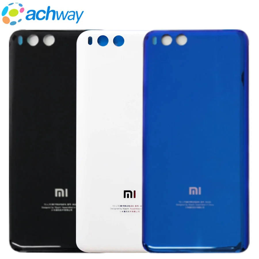 100% оригинальный новый для XIAOMI MI 6 3D сменный корпус крышка аккумулятора гладкий MI6