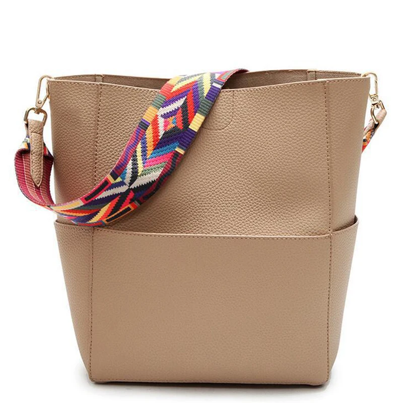 SWDF новая брендовая дизайнерская женская сумка, винтажный ремень, гладкая и удобная сумка на плечо, теплые цвета, сумка-мешок - Цвет: Khaki
