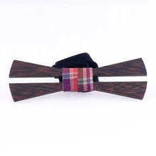 Ручной работы Мужская резная полая ФОРМА натуральный деревянный лук галстук Деревянный Цвет Бабочка праздники Свадебный Рождественский подарок галстук