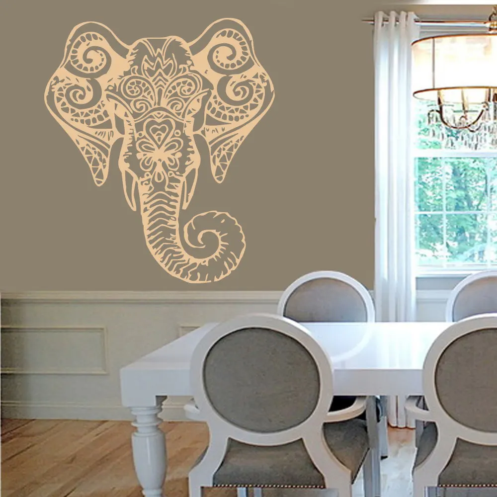 Elefanten Mandala Buddha Wand Aufkleber Aufkleber Indischer Elefant Om Symbol Buddhistischen Ornament Vinyl Wand Aufkleber Wandbild S 225 Vinyl Wall Stickers Wall Decals Stickerswall Sticker Aliexpress