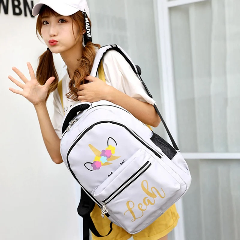 

Multi Colour Unicorn Girls Backpack Fantasy Teenager School Bag Student Travel Backpack Drop Shipping