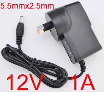 

500PCS High quality 12V 1A AC 100V-240V Converter Switching power adapter DC 1000mA Supply AU Plug DC 5.5mm x 2.1-2.5mm