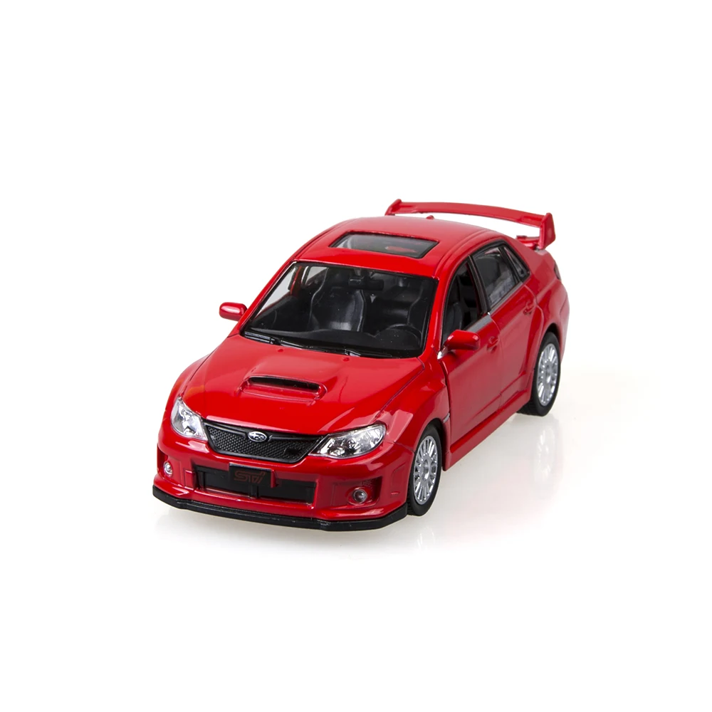 Pull back car Red 1/36 Impreza WRX STI alloy models Diecast Metal Pull