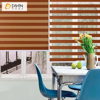 

DIHIN HOME Free shipping hot sale zebra blinds double layer roller blinds for room window customized size