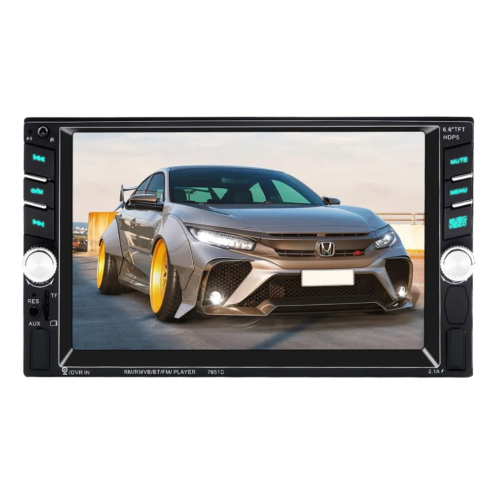 2 din 6 ''lcd сенсорный экран 12V Авторадио Автомагнитола bluetooth Камера заднего вида