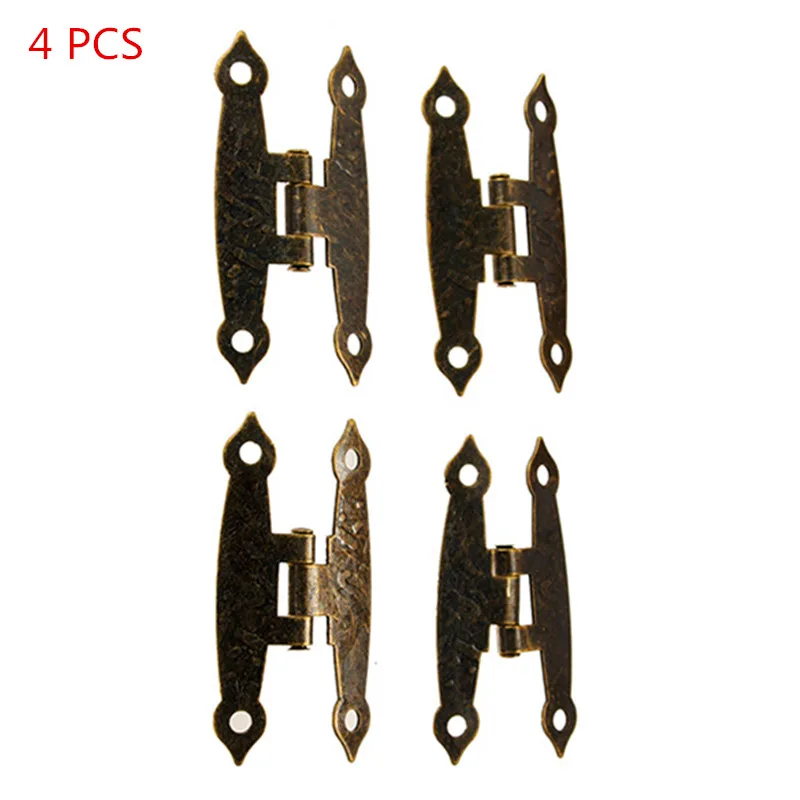 4pcs Wooden Box Hinge Antique H-Type Hinge Metal Hinge 4-Hole Flat Door Hinge Link Tablets for Jewelry Boxes Furniture Fittings 4pcs Wooden Box Hinge Antique H-Type Hinge Metal Hinge 4-Hole Flat Door Hinge Link Tablets for Jewelry Boxes Furniture Fittings