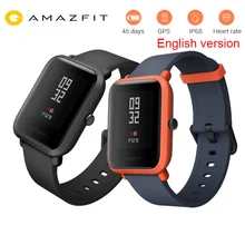 

Huami amazfit Bip Smart Watch English Version GPS Tacker Heart Rate monitor IP68 Waterproof watch Xiaomi watch For Android IOS