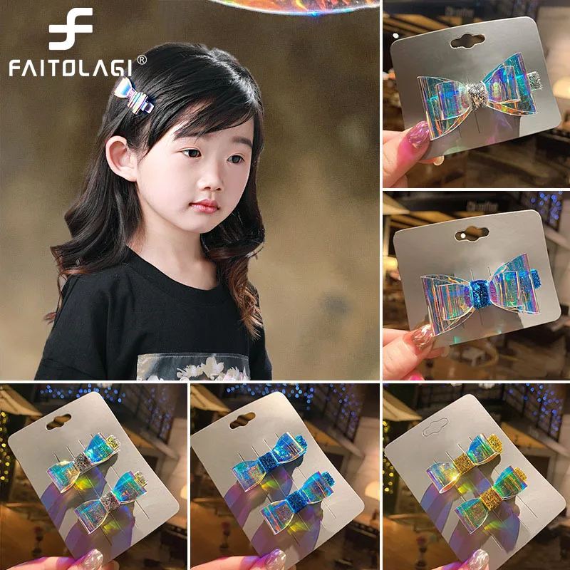 

New Transparent Baby Hair Clips Kids Girl Bows Hairpins Haarspeldjes Princess Children Barrettes Baby Hair Accessories
